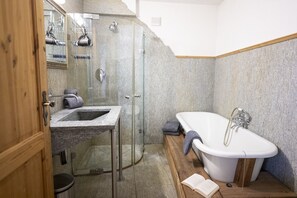 Hair dryer, towels