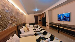 1 dormitorio, tabla de planchar con plancha, wifi gratis y ropa de cama