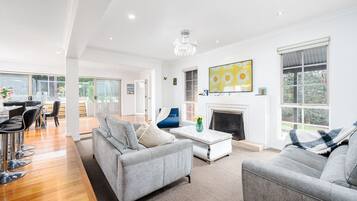 TV, fireplace, ping pong, stereo