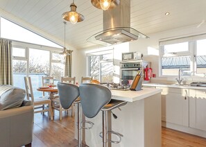 Fridge, oven, stovetop, dishwasher - Stunning luxury lodge. (Axminster)