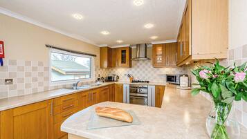 Fridge, oven, stovetop, dishwasher