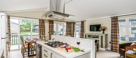 Fridge, oven, stovetop, dishwasher