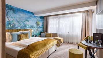 Comfort-Doppelzimmer, Balkon, Bergblick | Allergikerbettwaren, Zimmersafe, kostenlose Babybetten, Reisekinderbett