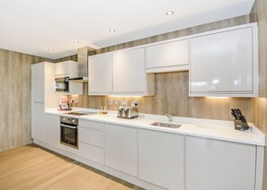 Kühlschrank, Ofen, Herdplatte, Geschirrspüler