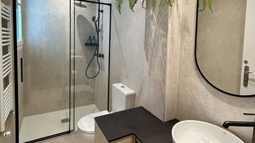 Regadera, amenidades de baño ecológicas, secadora de cabello, toallas