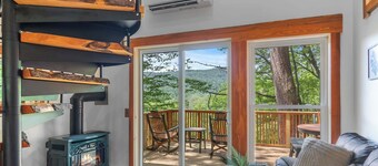 Whimsical Vermont Cabin w/ Treehouse Sauna, Hot Tub & Forest Views near Stowe