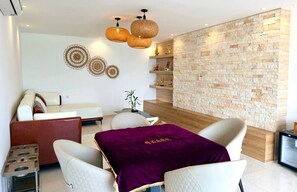 Family Twin Room, 2 Bedrooms, Sea View, Beachfront | Living area - Koh Rong New Beach Resort (Koh Rong)