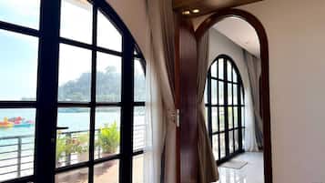 Family Double Room, 2 Bedrooms, Sea View, Beachfront | Premium bedding, desk, laptop workspace, free WiFi