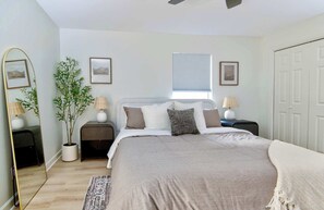 3 bedrooms, iron/ironing board, travel cot, WiFi