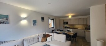 Spacious 3-bedroom apartment, terrace and garden in Montgenèvre