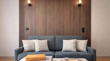 Superior Studio, Courtyard View | Living area | 80-cm Smart TV with digital channels