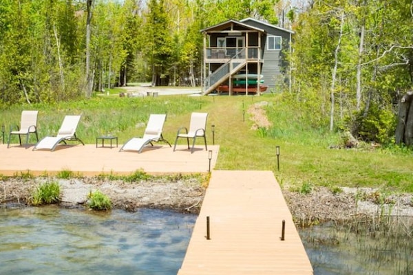 70ft dock with ample space to store your boat or push off the kayaks!