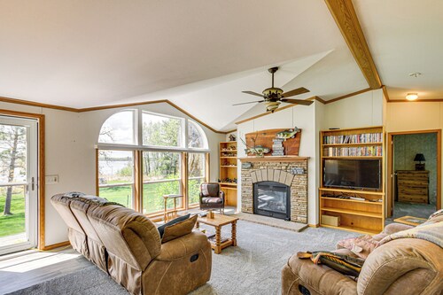 Waterfront Family Home w/ Yard on Portage Lake