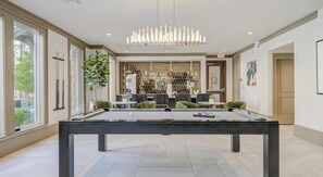 Games room - Landing | Beautiful 1BD, Gym, Yoga Studio (Allen)