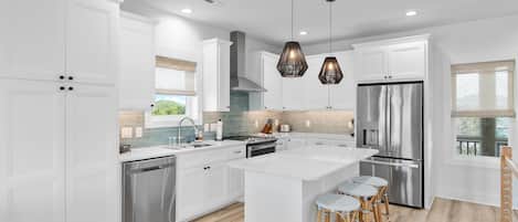 Microwave, oven, stovetop, dishwasher