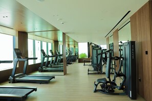 Apartment, 2 Bedrooms, Accessible, Smoking | Fitness facility - Serene Dubai Apartment With Private Indoor Pool (Dubai)