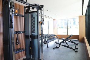 아파트, 침실 2개, 장애인 지원, 흡연 | 피트니스 시설