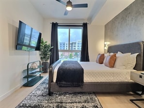 Desk, iron/ironing board, free WiFi, bed sheets