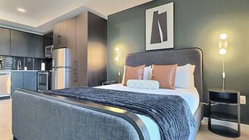 Desk, iron/ironing board, free WiFi, bed sheets