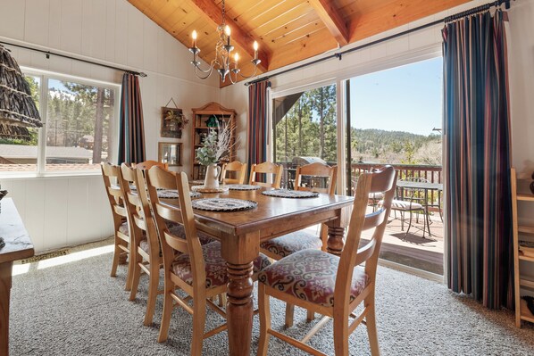 House, Balcony, Mountain View | Dining room - Buffalo Crossing (Big Bear Lake)