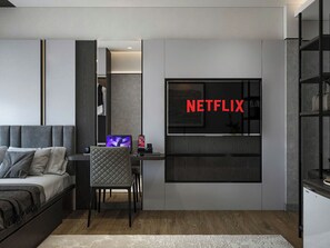 Habitación superior, 1 cama Queen size y sofá cama, hidromasaje | Vista desde la habitación