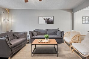 TV, table football - Spacious Modern Home w/ Pool • Hot Tub • Game Room (North Richland Hills)