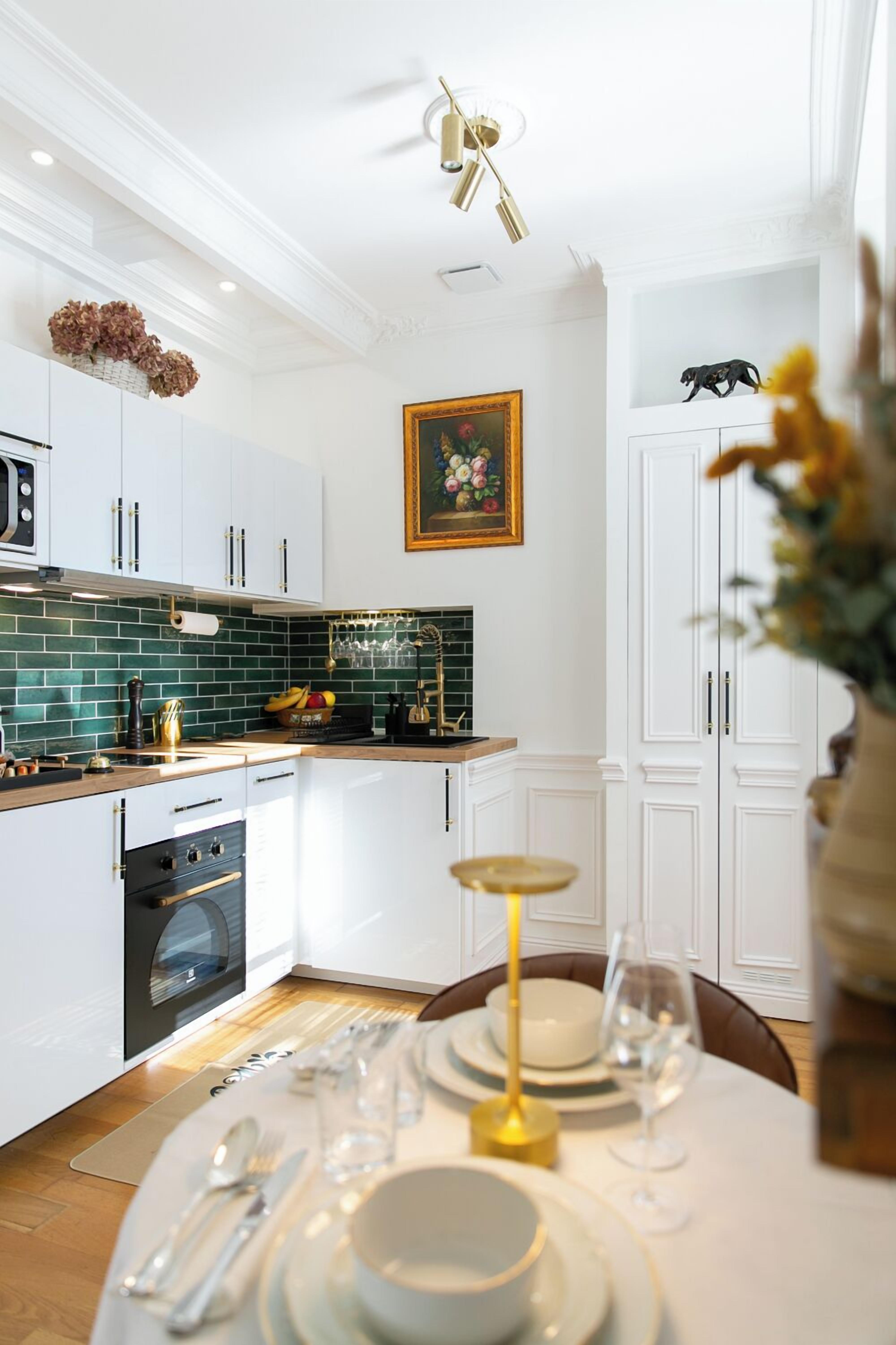 Microwave, oven, stovetop, paper towels