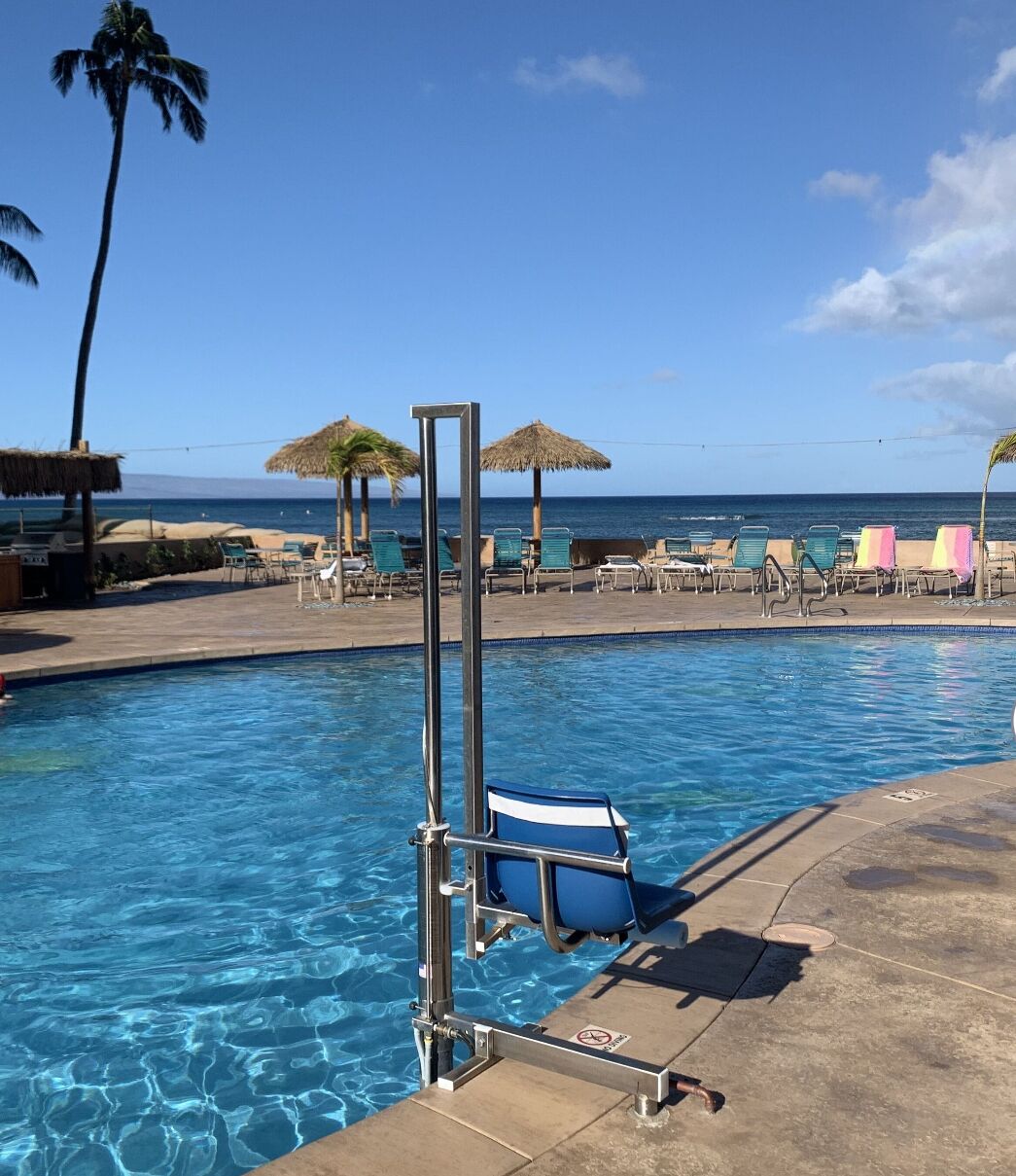 A heated pool