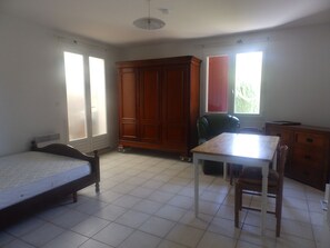 1 Schlafzimmer, BĂŒgeleisen/BĂŒgelbrett, WLAN, BettwĂ€sche