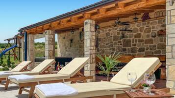 Villa (Five Bedroom Villa with Outdoor Pool) | Pool | Outdoor pool, pool loungers