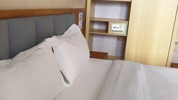 In-room safe, desk, laptop workspace, blackout drapes