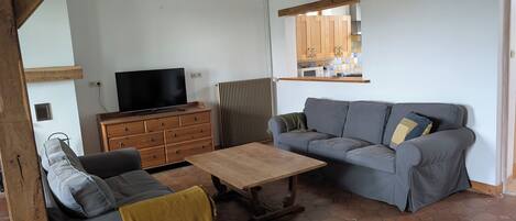 TV connectée, cheminée