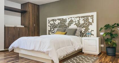 Cozy suite in Angelopolis (pet friendly) 3 min from the Star of Puebla