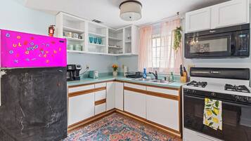 Microwave, oven, stovetop