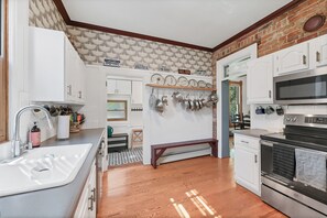Fridge, microwave, oven, stovetop - Centrally Located Victorian Home Near Downtown (Denver)