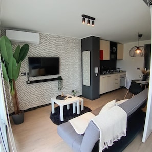 Appartement Classique, vue ville | Coin séjour