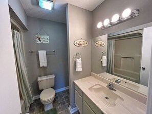 Bathroom - Experience ‘Mountain Charm’ | Vaulted Ceilings, Fireplace & Walk-to-Slopes Access in Canaan Valley (Tucker County)