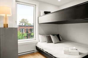 4 bedrooms, iron/ironing board, travel cot, WiFi