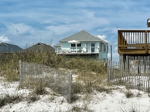 Exterior - Brim of Beachfront Fenced Ocean View 2 Kings, 1 Queen & 4 Twin  (North Topsail Beach)