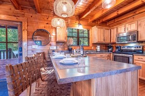 Fridge, microwave, oven, stovetop - Spectacular Views | Hot Tub, Firepit & Theater (Sevierville)