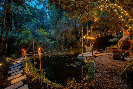 Property grounds. Lake Cabin w/ Hot Tub & Cinema