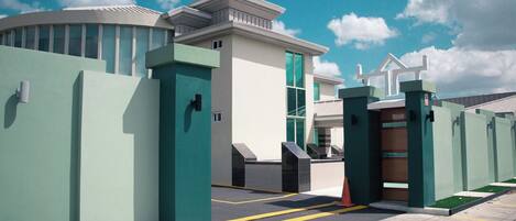 Voorkant van accommodatie