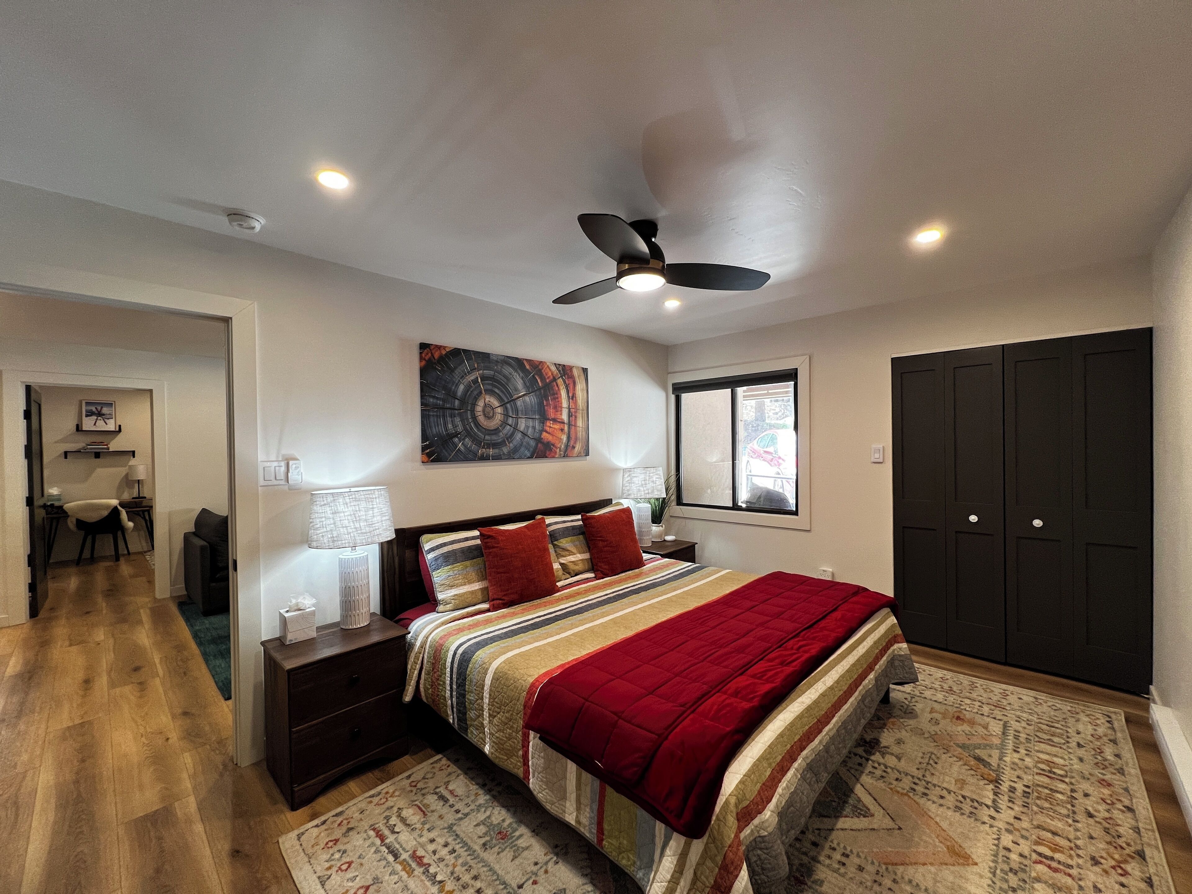 2 quartos, ferros/tábuas de passar roupa, Wi-Fi de cortesia