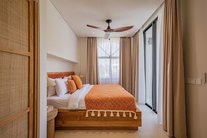 Luxury Villa, Pool View | Egyptian cotton sheets, premium bedding, memory foam beds