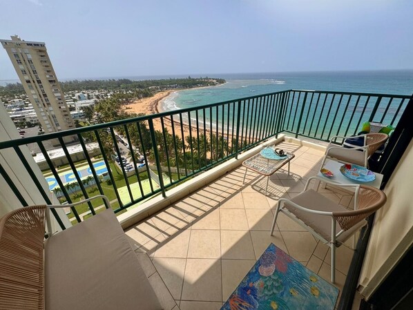 Property grounds - NEW! Oceanfront Bliss Apt with Breathtaking Views & Sea Breeze, 2 Bdr., 2 Bath (Luquillo)
