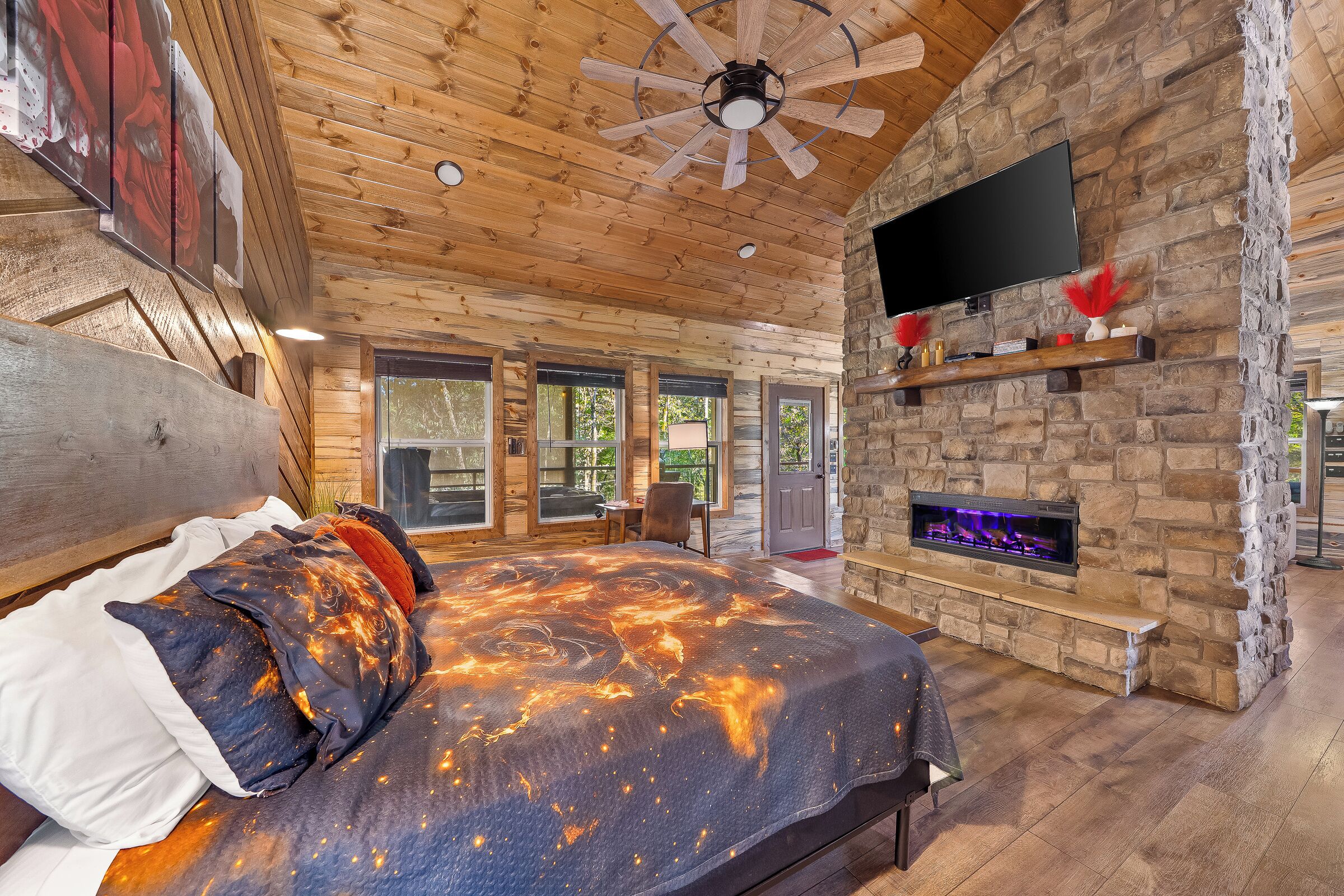 1 غرفة نوم ومكواة/لوح كي وواي فاي مجانًا وملاءات أسرّة