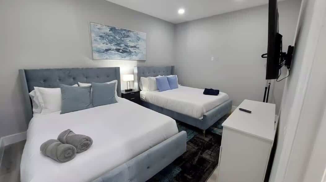 8 bedrooms, iron/ironing board, travel cot, WiFi