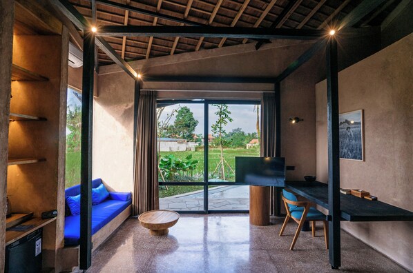 One Bedroom Villa with Private Pool and Rice Field View | Garden view
