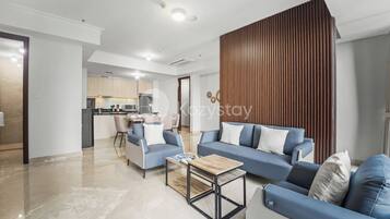 Apartment, 3 Schlafzimmer, Stadtblick | Wohnbereich