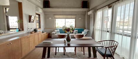 Ferienhaus, 3 Schlafzimmer, am Strand | Wohnbereich